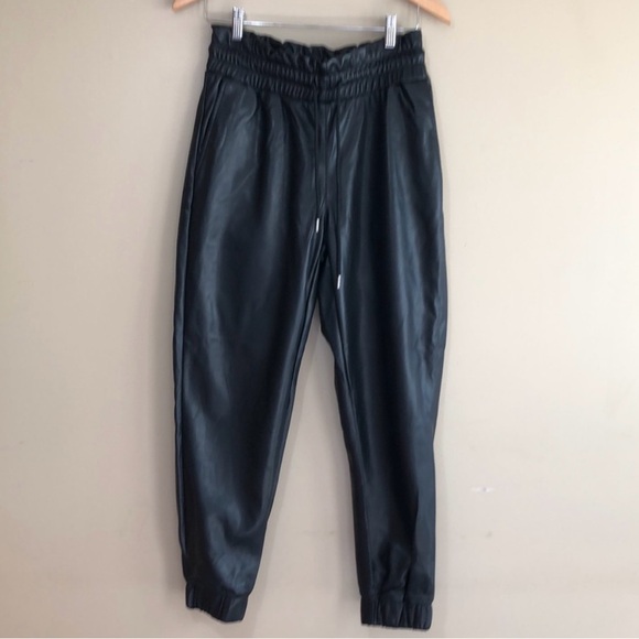 7 for all mankind, leather joggers - Picture 3 of 5